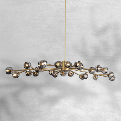 Billfz De Crystal Glass Round Chandelier 24"36"48"60"72" - Zelno