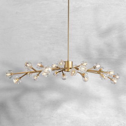 Billfz De Crystal Glass Round Chandelier 24"36"48"60"72" - Zelno
