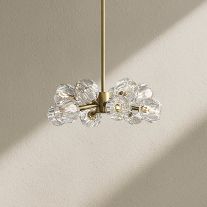 Billfz De Crystal Glass Round Chandelier 24"36"48"60"72" - Zelno