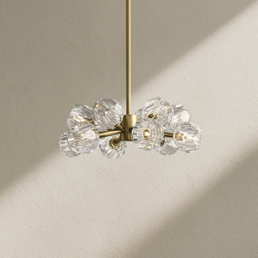 Billfz De Crystal Glass Round Chandelier 24"36"48"60"72" - Zelno