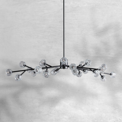 Billfz De Crystal Glass Round Chandelier 24"36"48"60"72" - Zelno
