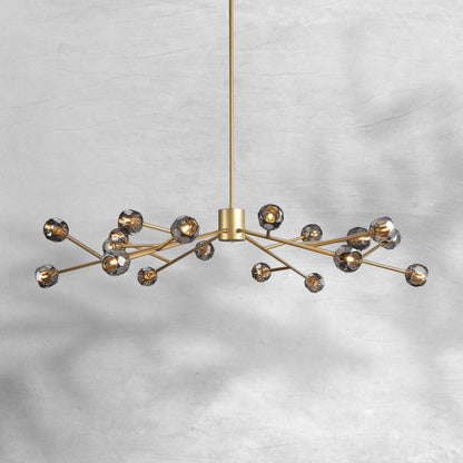 Billfz De Crystal Glass Round Chandelier 24"36"48"60"72" - Zelno