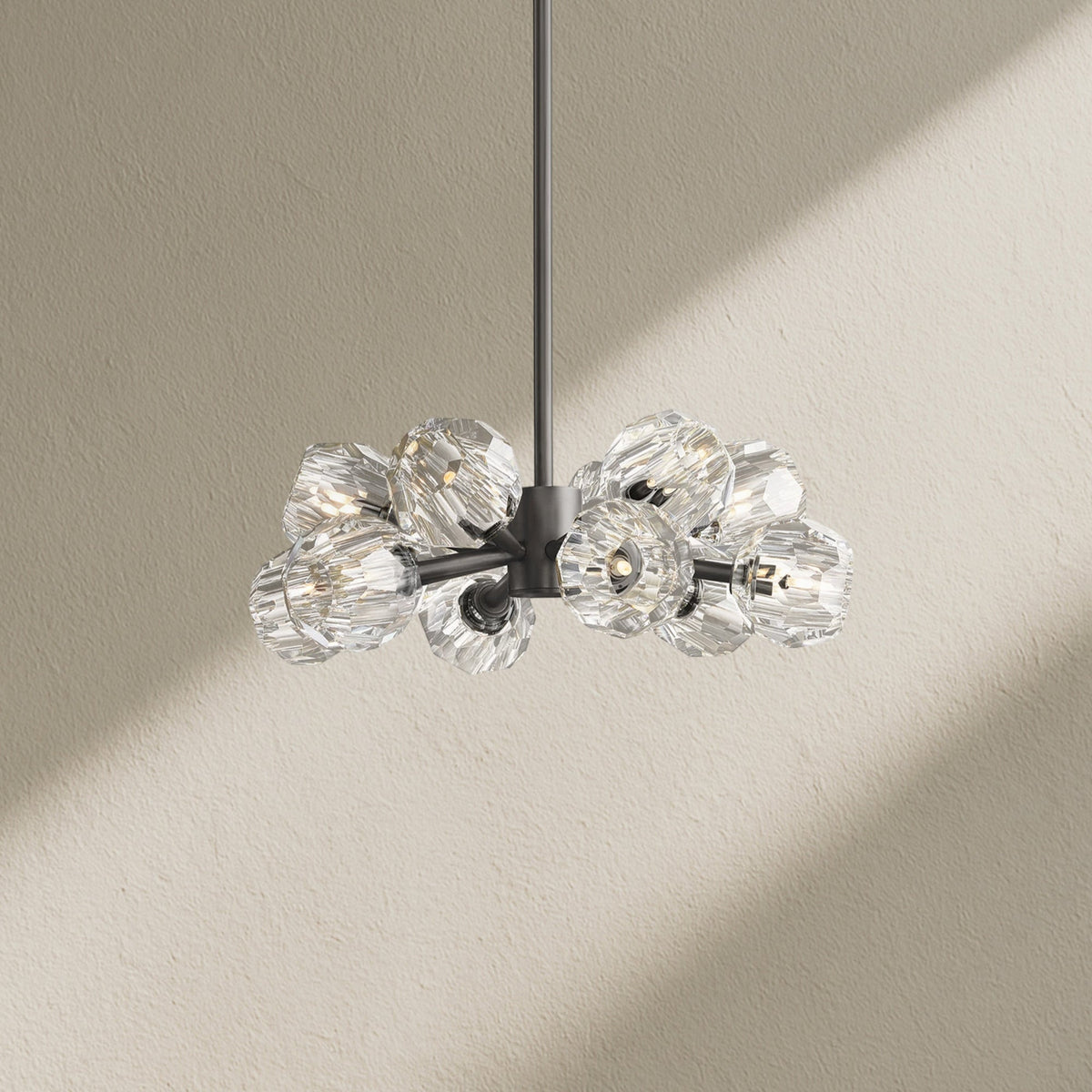 Billfz De Crystal Glass Round Chandelier 24"36"48"60"72" - Zelno