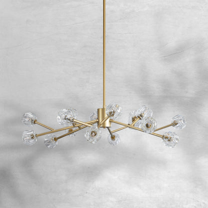 Billfz De Crystal Glass Round Chandelier 24"36"48"60"72" - Zelno