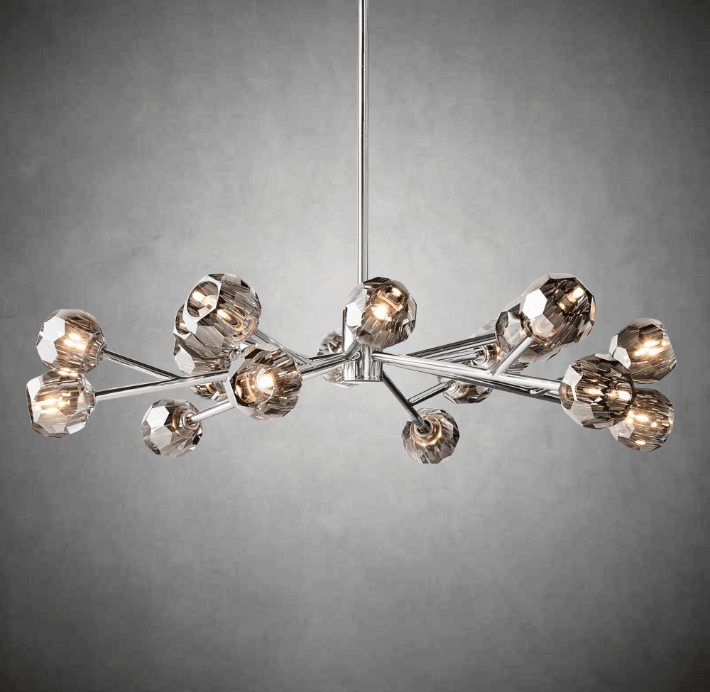Billfz De Crystal Glass Round Chandelier 24"36"48"60"72" - Zelno