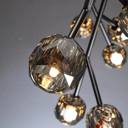 Billfz De Crystal Glass Round Chandelier 24"36"48"60"72" - Zelno