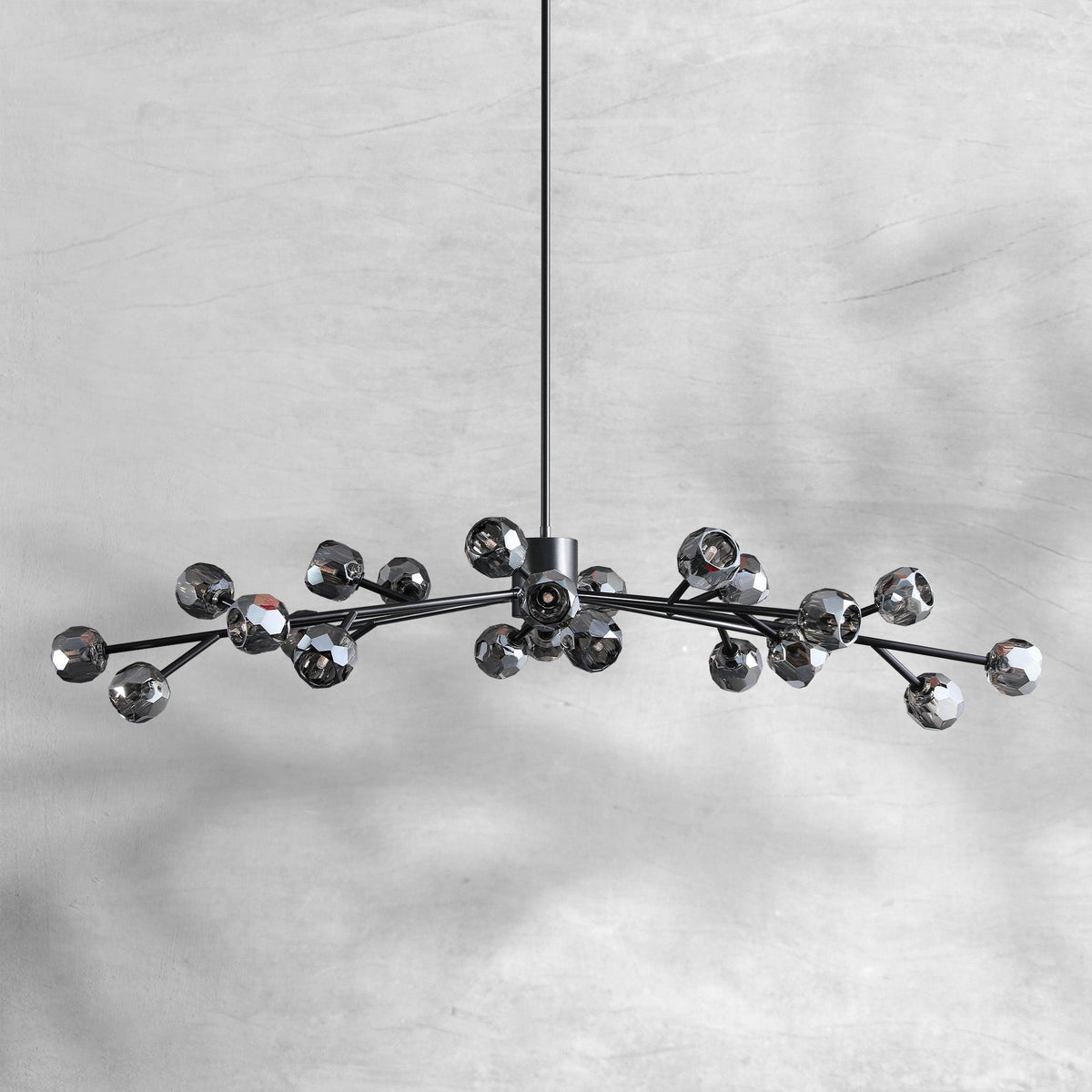 Billfz De Crystal Glass Round Chandelier 24"36"48"60"72" - Zelno
