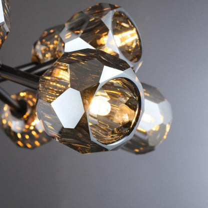 Billfz De Crystal Glass Round Chandelier 24"36"48"60"72" - Zelno