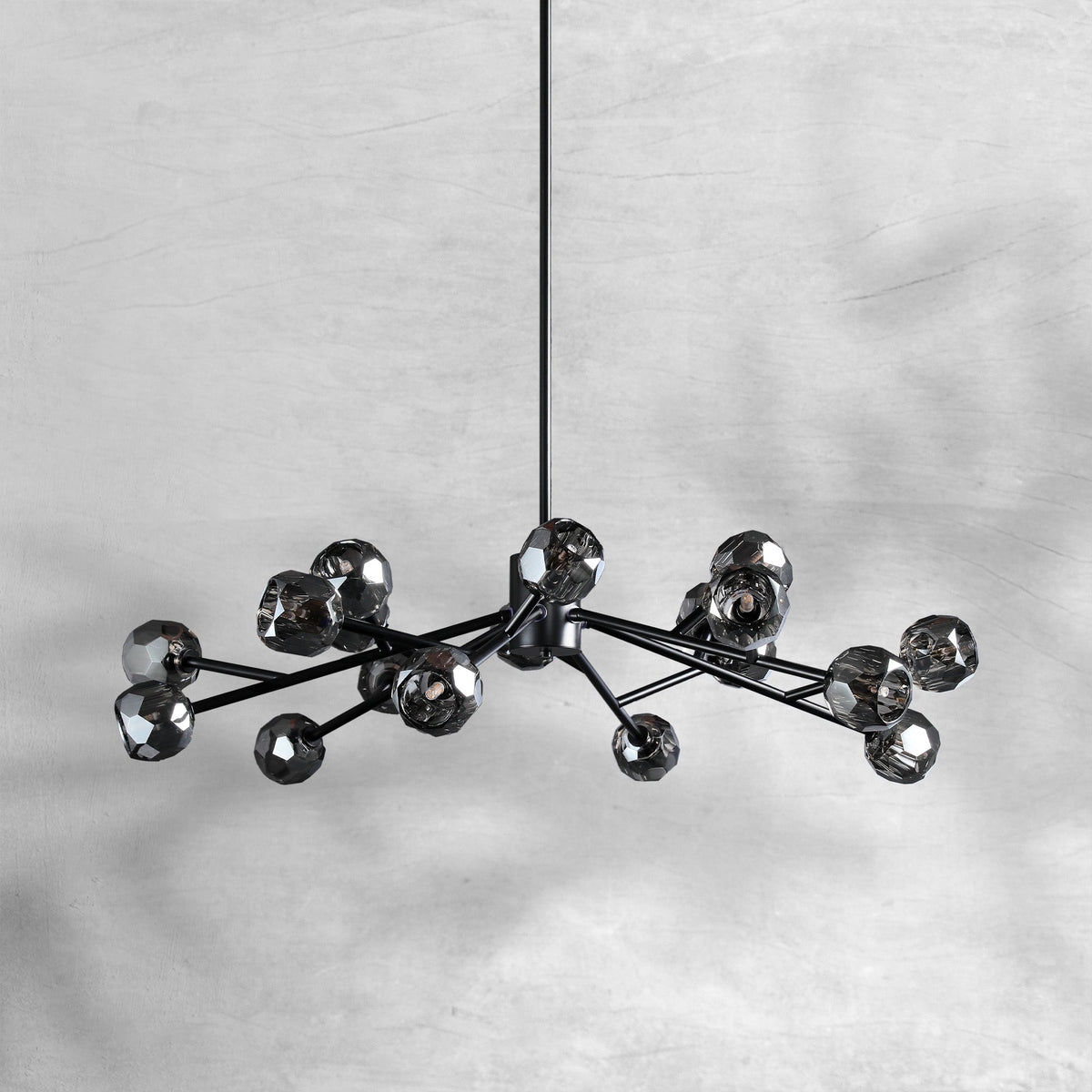 Billfz De Crystal Glass Round Chandelier 24"36"48"60"72" - Zelno