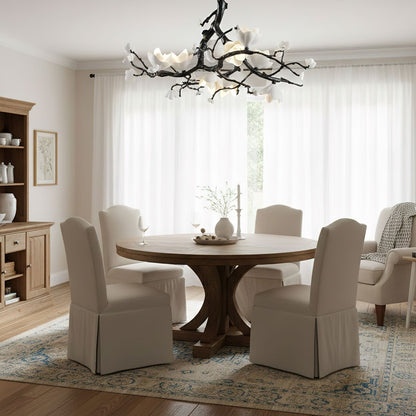Black Branch Copper Tree Chandelier - Zelno Lighting
