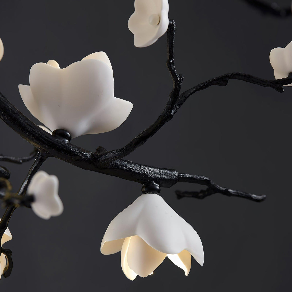 Black Branch Copper Tree Chandelier - Zelno Lighting