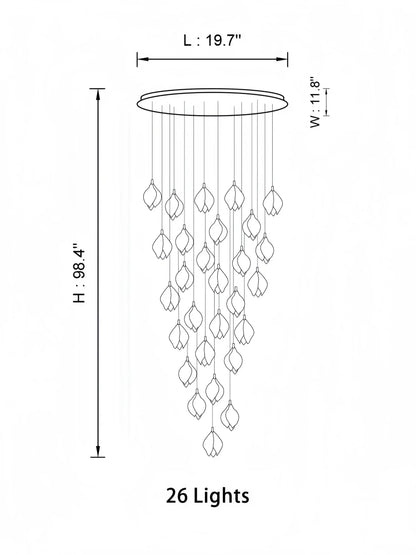 Bloom Chandelier - Zelno Lighting