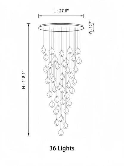 Bloom Chandelier - Zelno Lighting