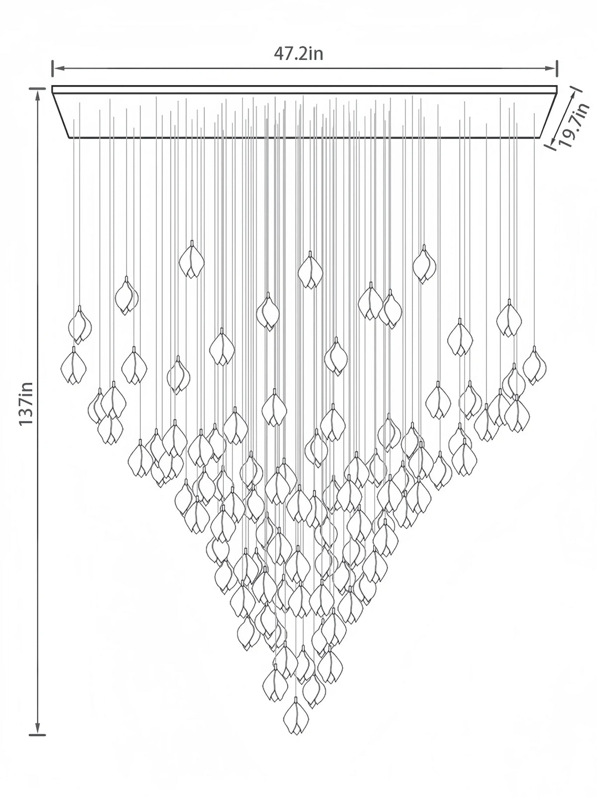 Bloom Chandelier - Zelno Lighting