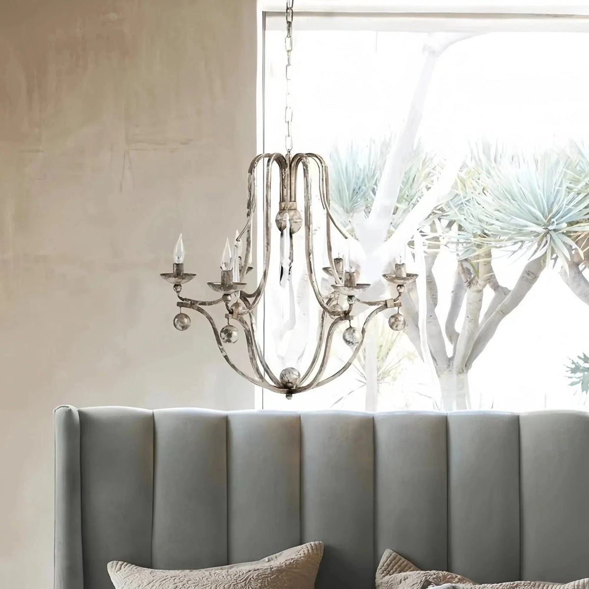 Bonitai Chandelier- Silver - Zelno Lighting