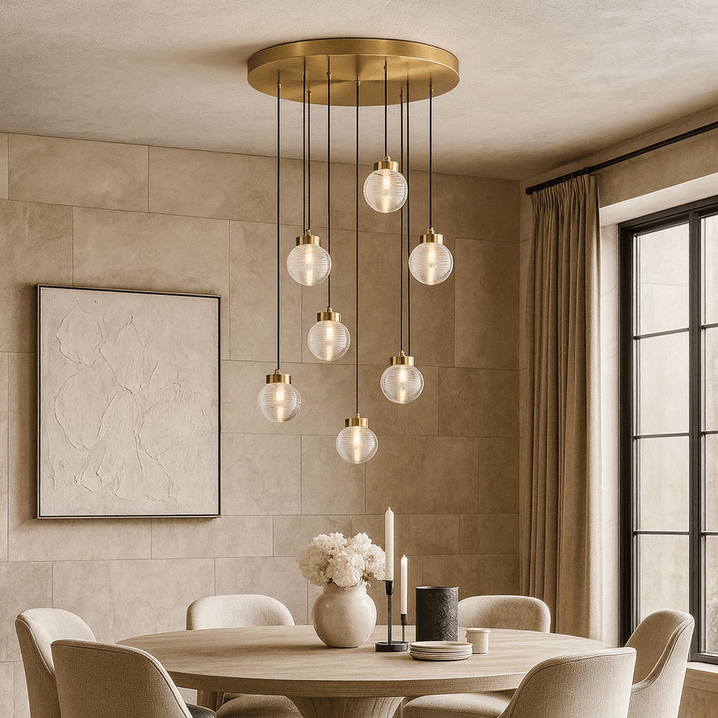 Bossen 7-Globe Chandelier - Zelno