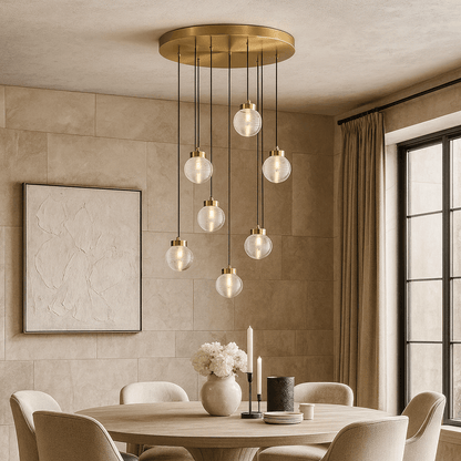Bossen 7-Globe Chandelier - Zelno