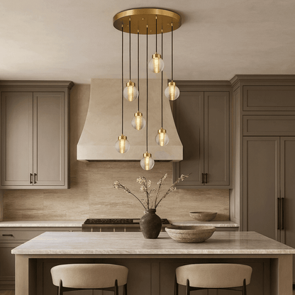 Bossen 7-Globe Chandelier - Zelno