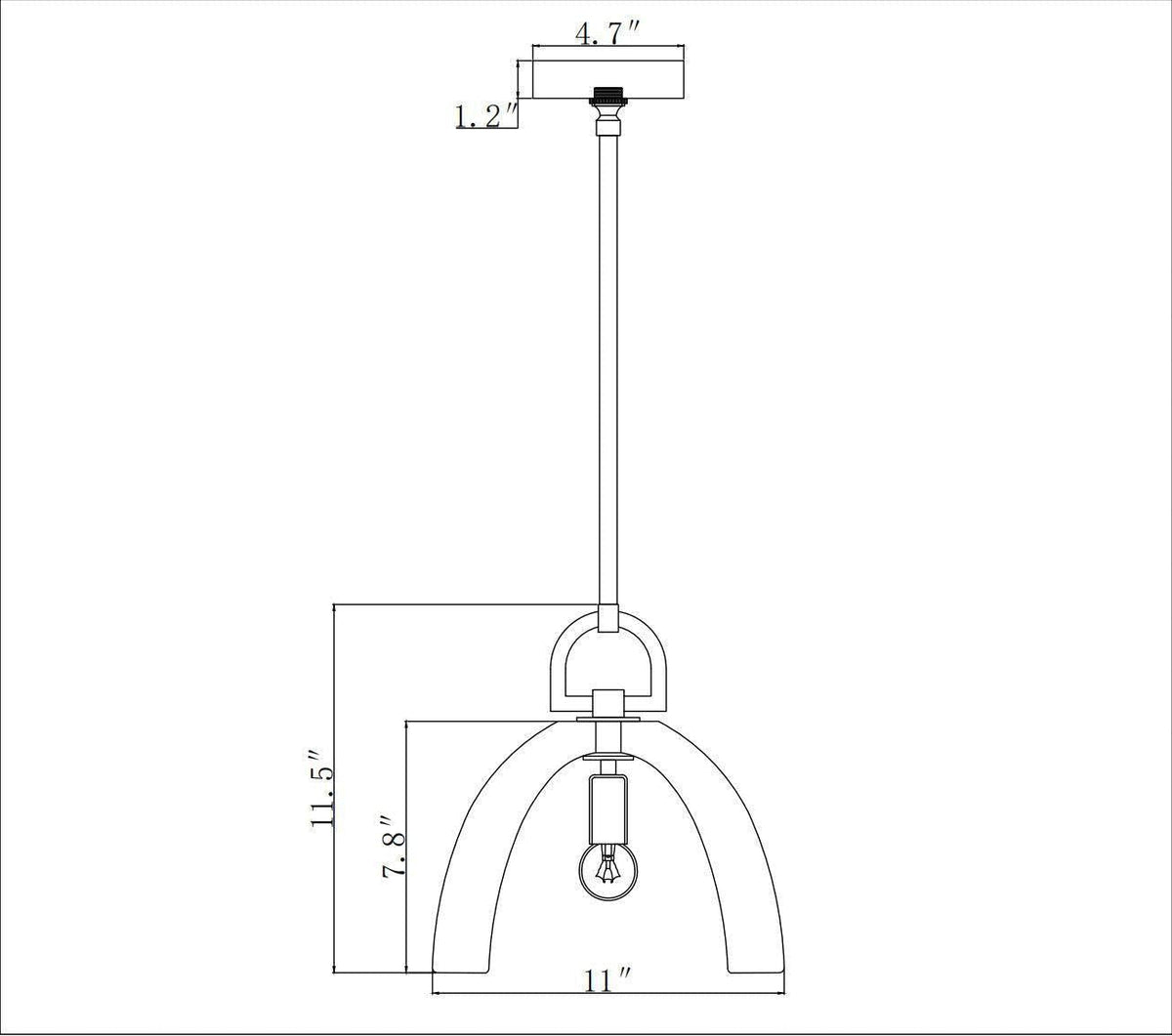 Botanyst Dome Pendant 7''11''14'' - Zelno Lighting