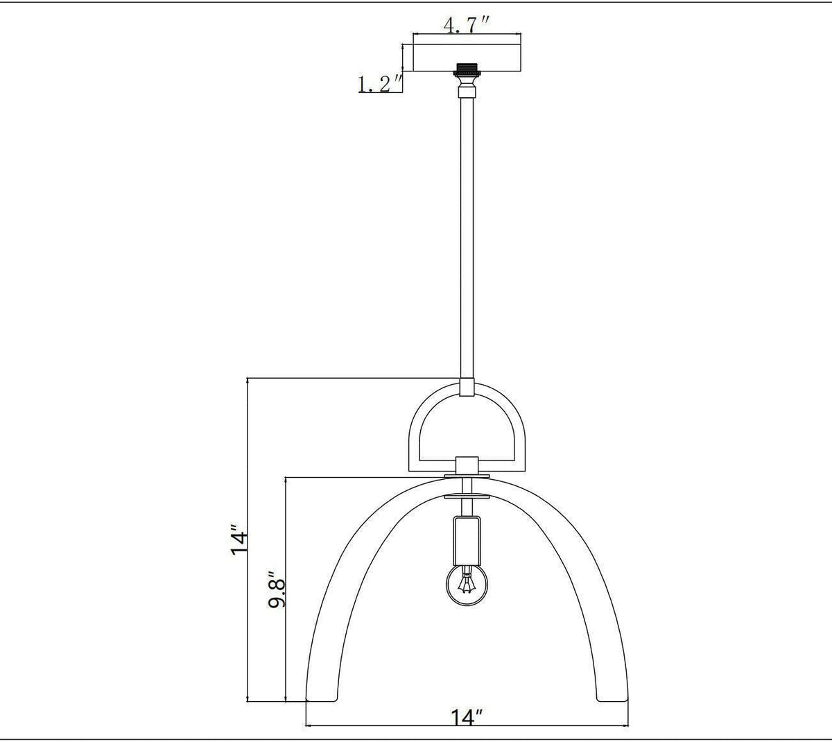 Botanyst Dome Pendant 7''11''14'' - Zelno Lighting