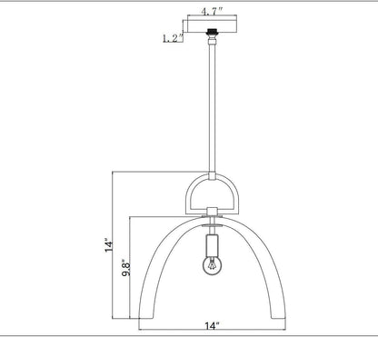 Botanyst Dome Pendant 7''11''14'' - Zelno Lighting