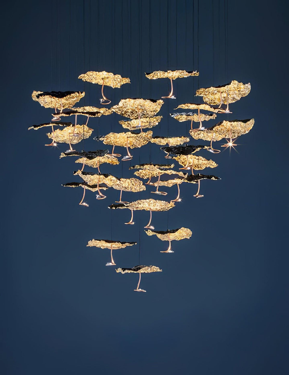 Brass Aviary Constellation Chandelier - Zelno Lighting