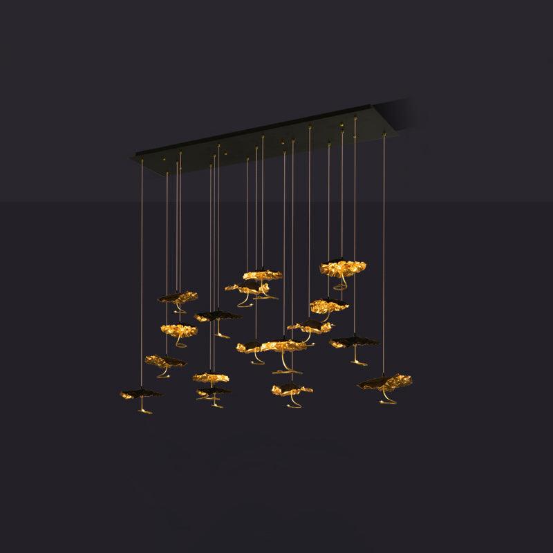 Brass Aviary Constellation Chandelier - Zelno Lighting