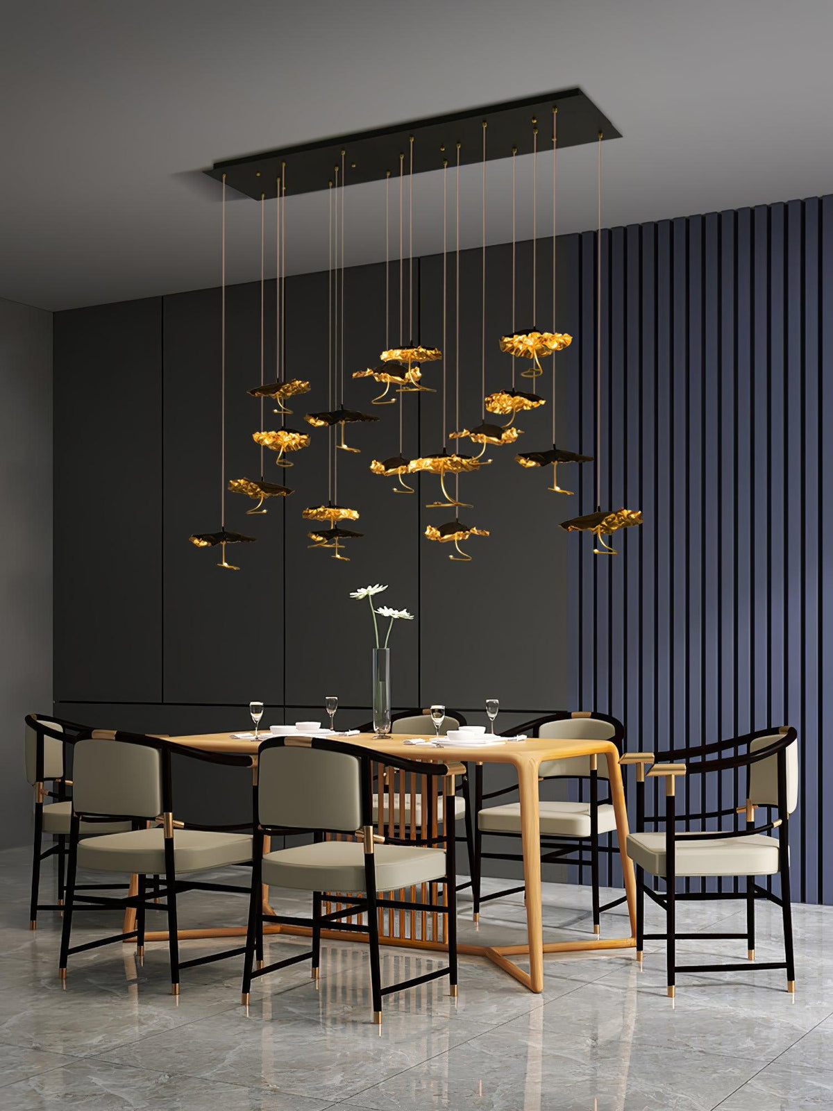 Brass Aviary Constellation Chandelier - Zelno Lighting