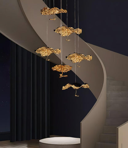 Brass Aviary Constellation Chandelier - Zelno Lighting