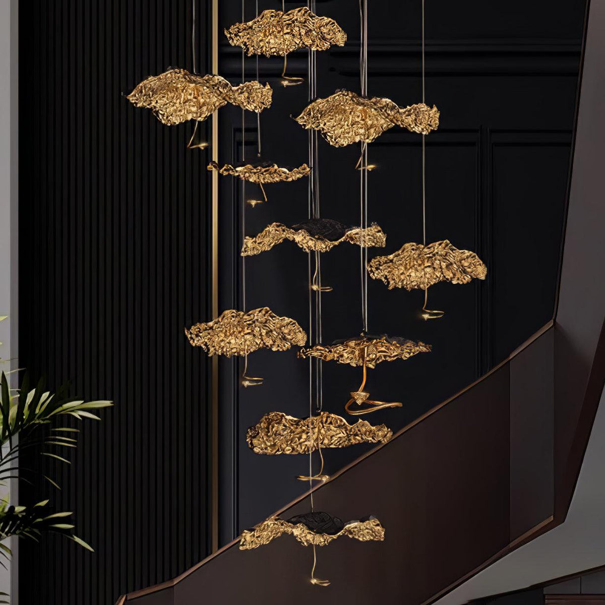 Brass Aviary Constellation Chandelier - Zelno Lighting