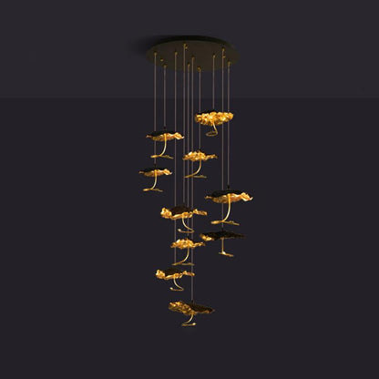 Brass Aviary Constellation Chandelier - Zelno Lighting