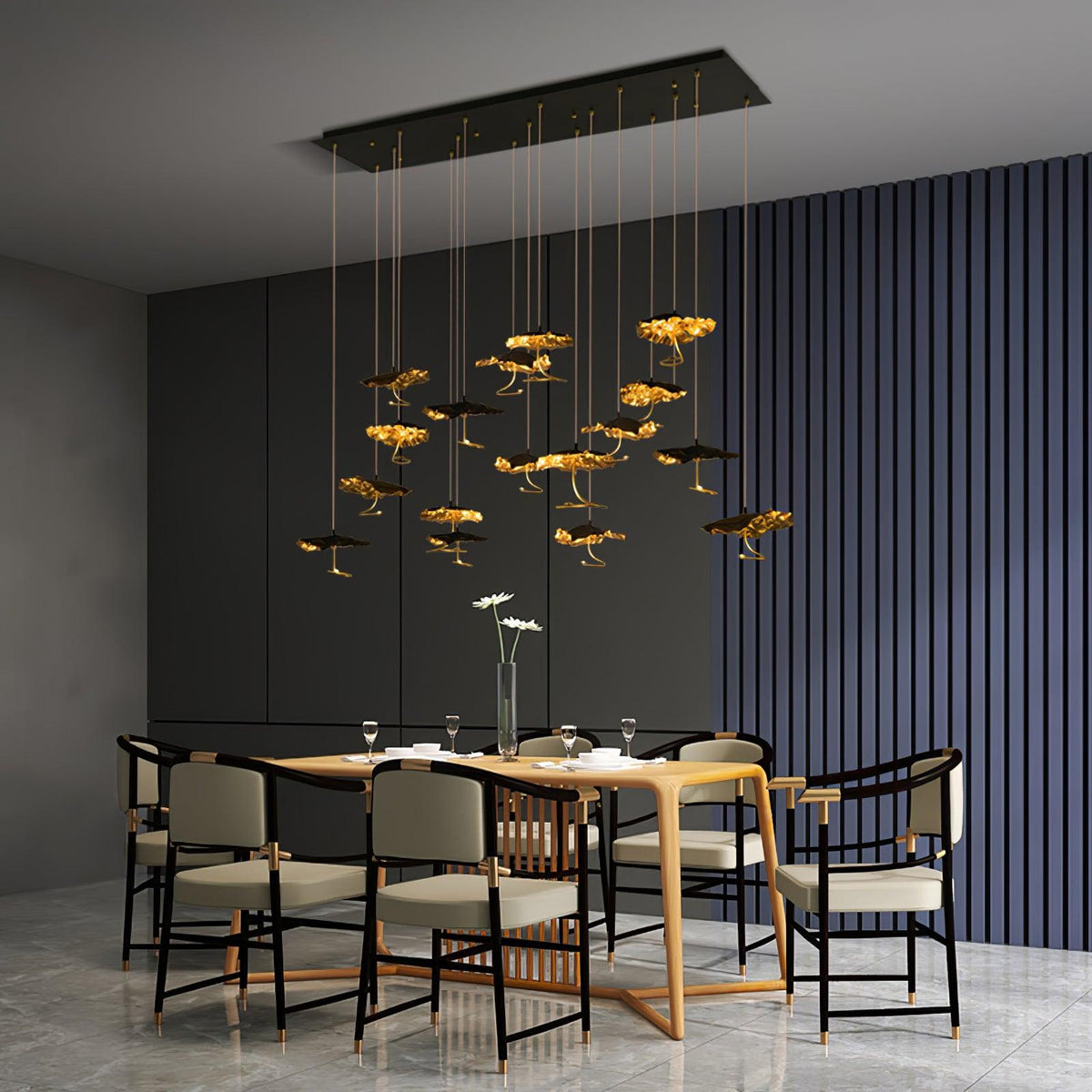 Brass Aviary Constellation Chandelier - Zelno Lighting