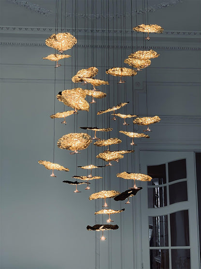 Brass Aviary Constellation Chandelier - Zelno Lighting