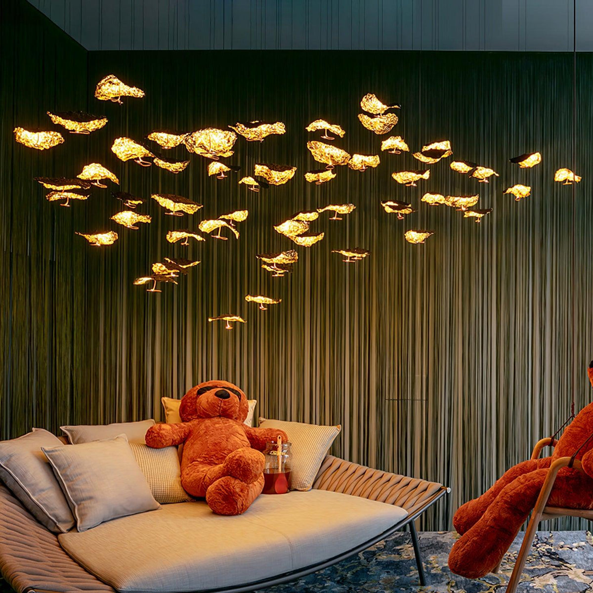 Brass Aviary Constellation Chandelier - Zelno Lighting