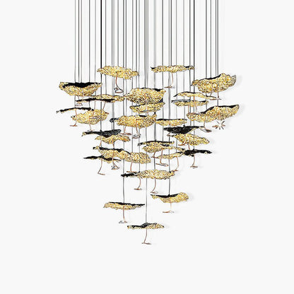 Brass Aviary Constellation Chandelier - Zelno Lighting