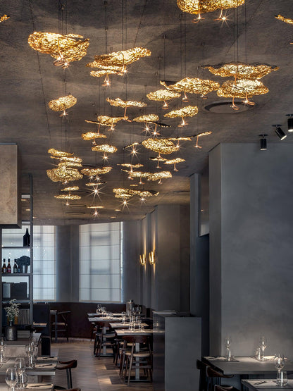 Brass Aviary Constellation Chandelier - Zelno Lighting