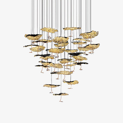 Brass Aviary Constellation Chandelier - Zelno Lighting