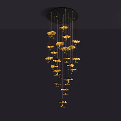 Brass Aviary Constellation Chandelier - Zelno Lighting