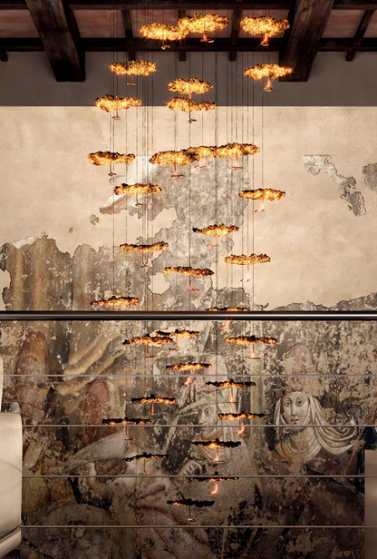Brass Aviary Constellation Chandelier - Zelno Lighting