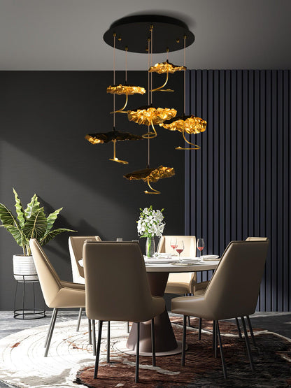 Brass Aviary Constellation Chandelier - Zelno Lighting