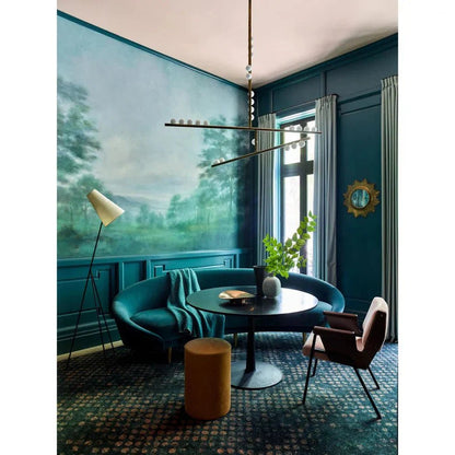 Brass Drop System Chandelier - Zelno Lighting