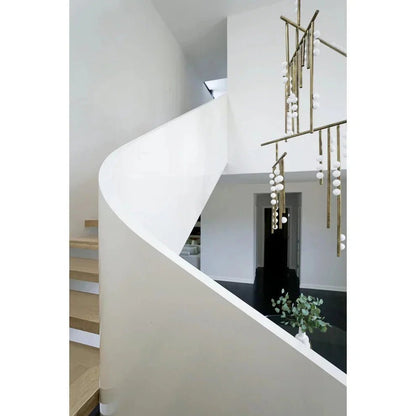 Brass Drop System Chandelier - Zelno Lighting