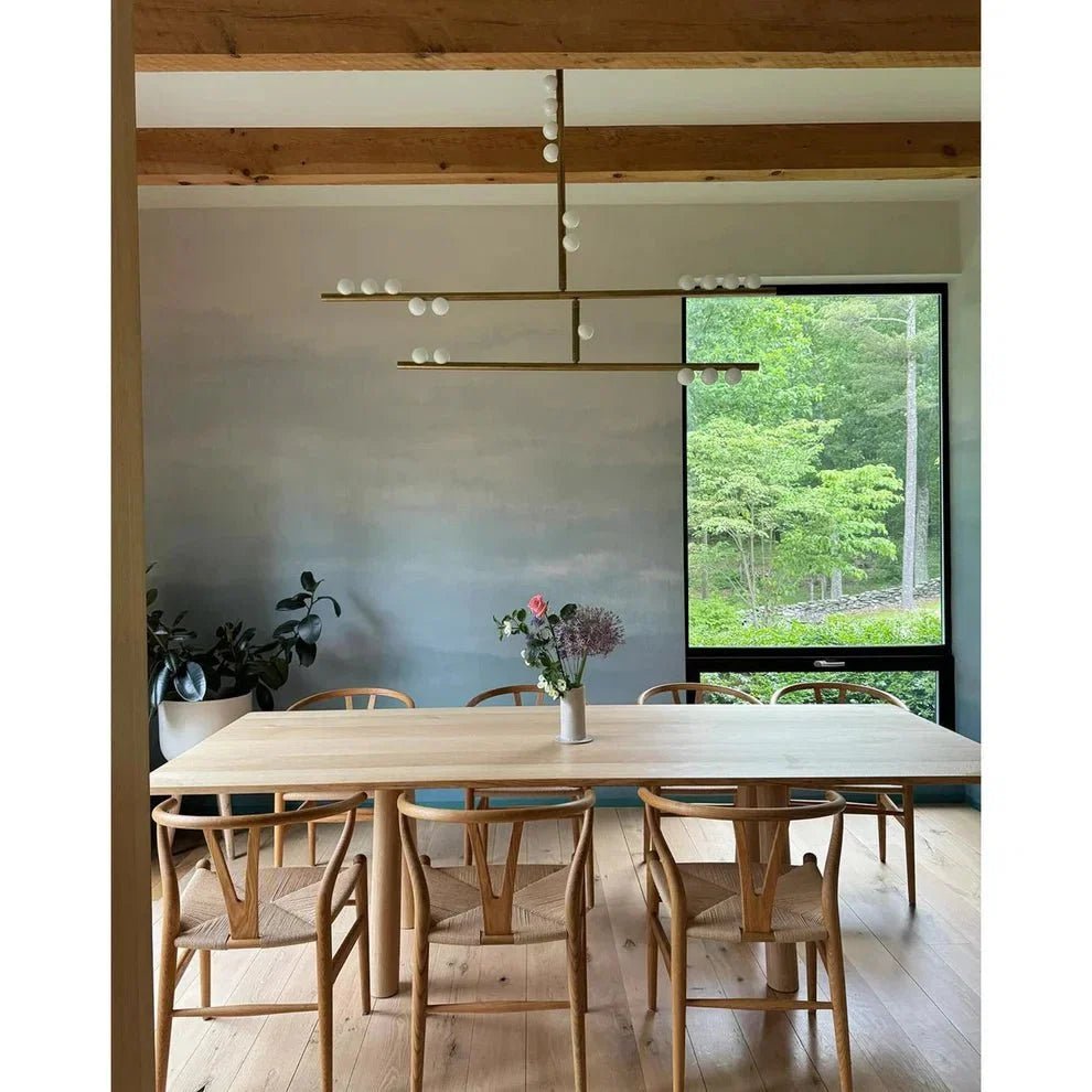 Brass Drop System Chandelier - Zelno Lighting