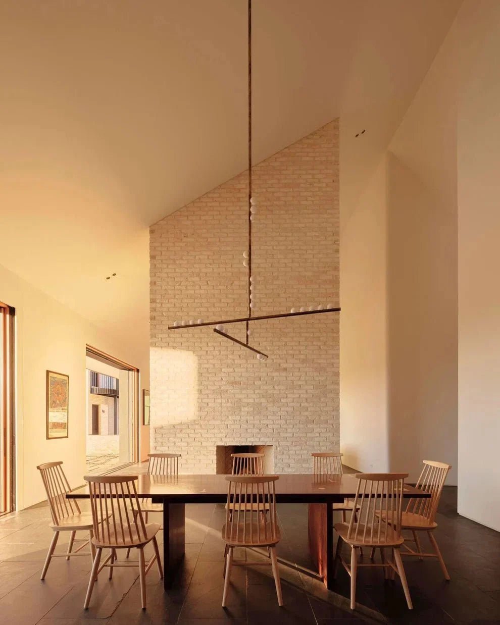 Brass Drop System Chandelier - Zelno Lighting