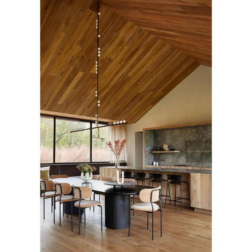 Brass Drop System Chandelier - Zelno Lighting