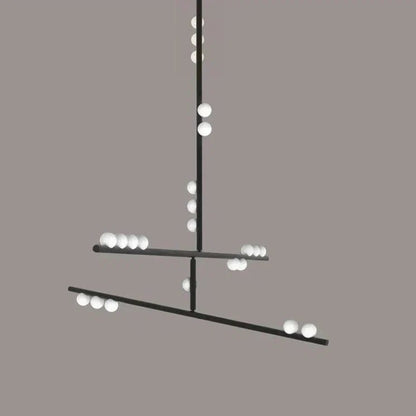 Brass Drop System Chandelier - Zelno Lighting