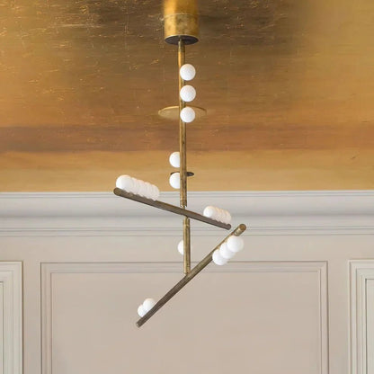 Brass Drop System Chandelier - Zelno Lighting