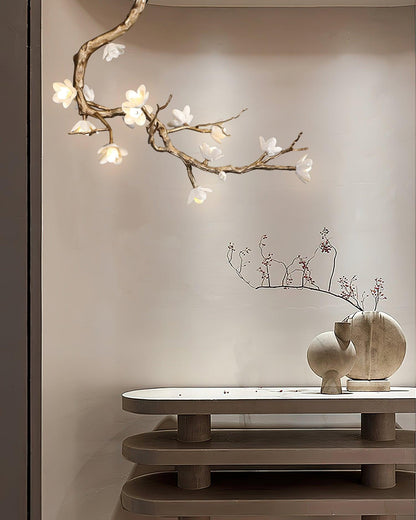 Brass Flower Branch Chandelier - Zelno Lighting