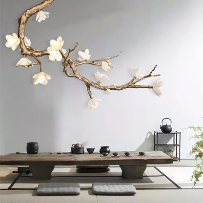 Brass Flower Branch Chandelier - Zelno Lighting
