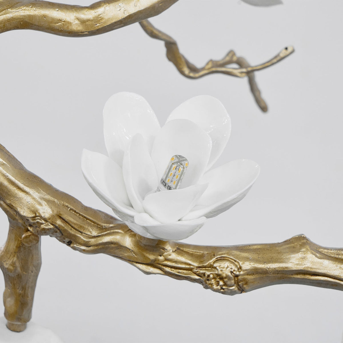 Brass Flower Branch Chandelier - Zelno Lighting
